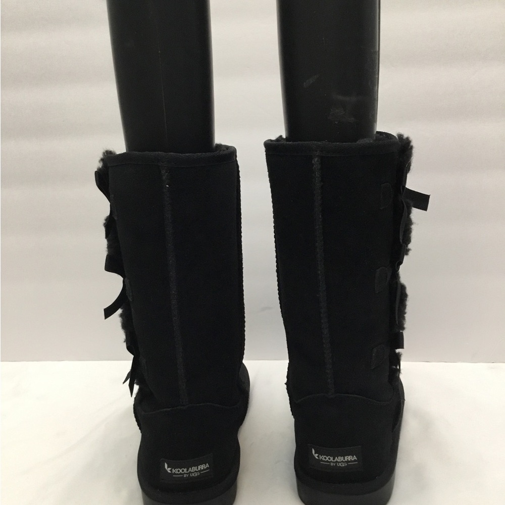Koolaburra Black Suede Boots with Plush Lining - Picture 6 of 16